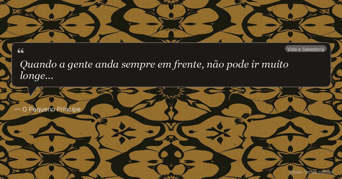 Frase de O Pequeno Príncipe