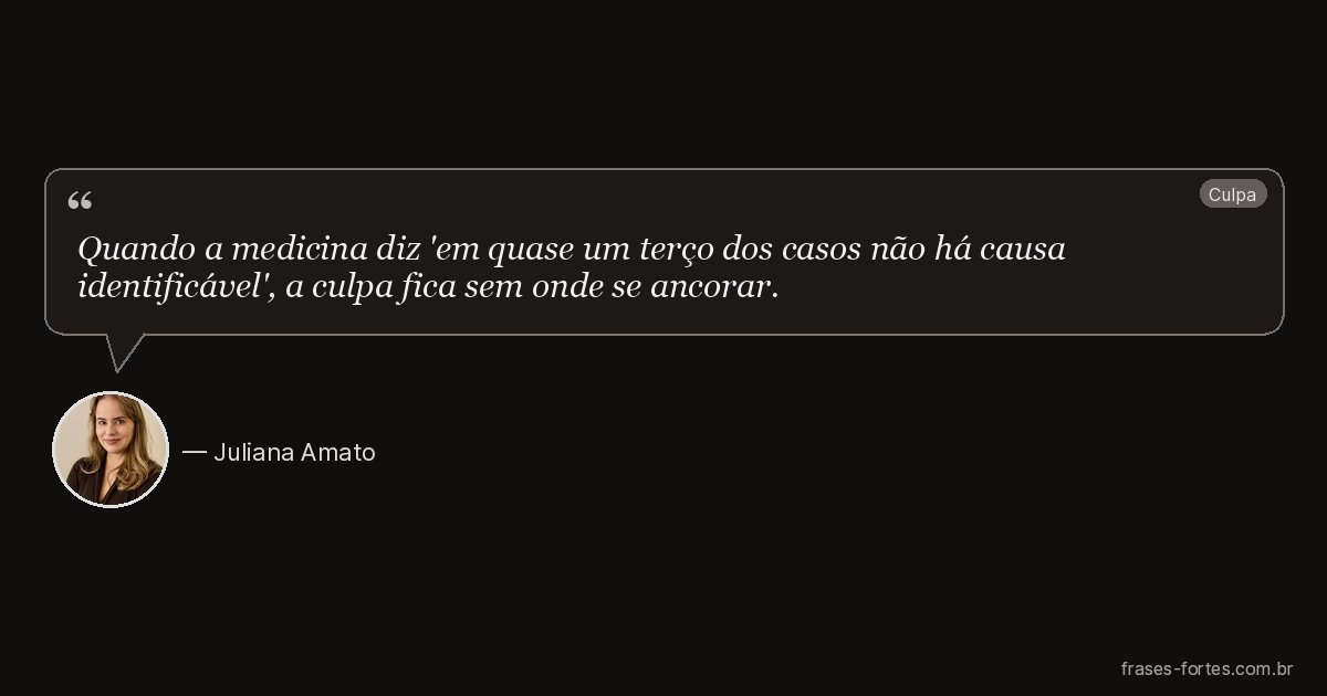 Frase de Juliana Amato