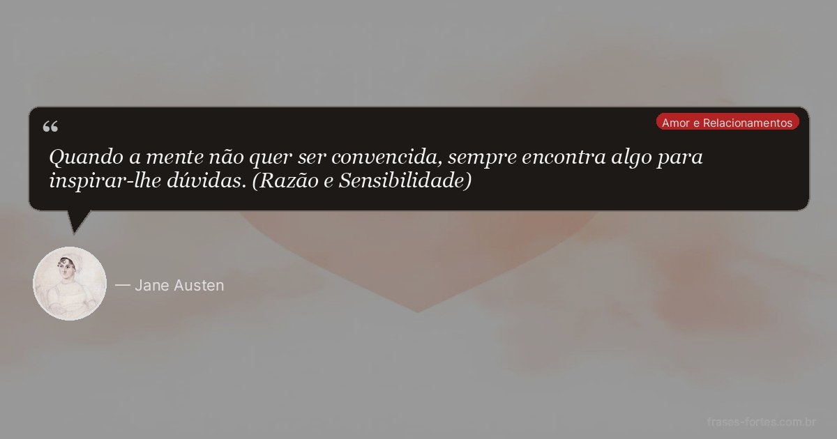Frase de Jane Austen