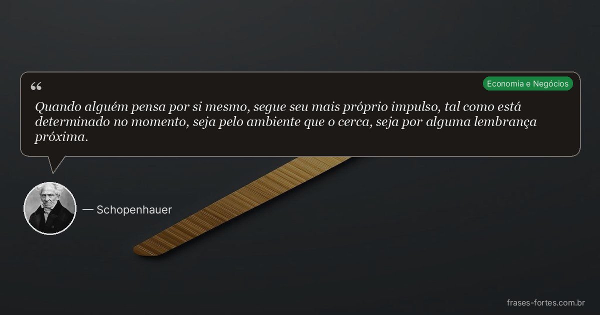 Frase de Schopenhauer