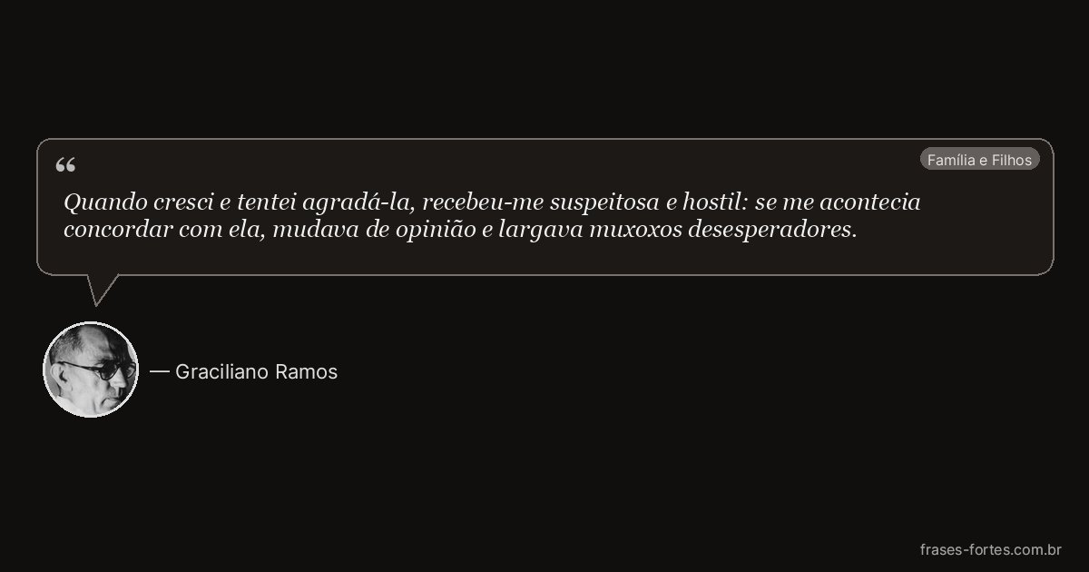 Frase de Graciliano Ramos