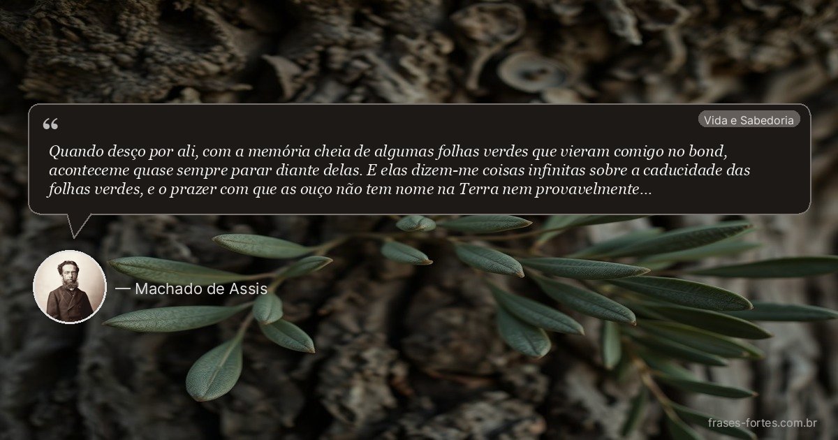 Frase de Machado de Assis