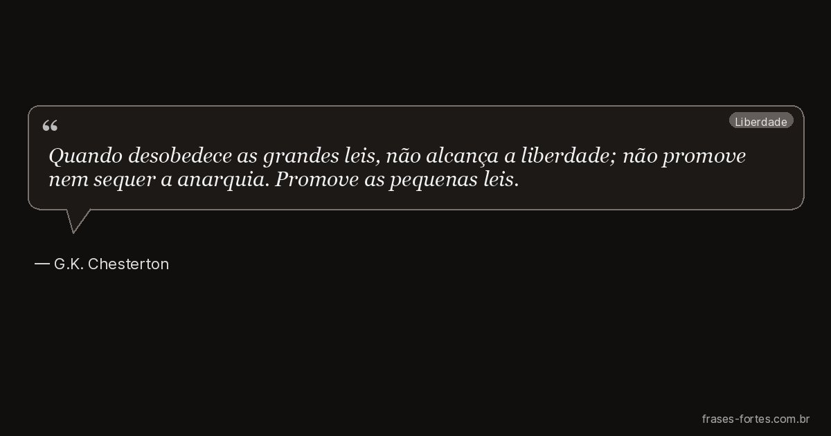 Frase de G.K. Chesterton