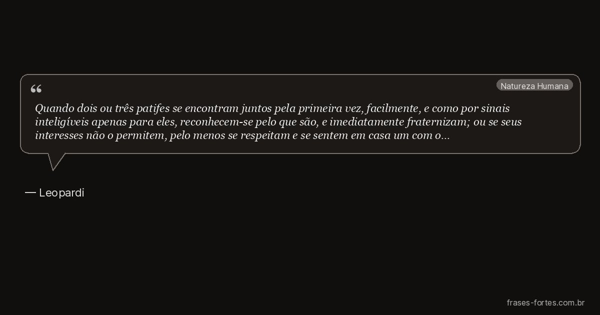Frase de Leopardi