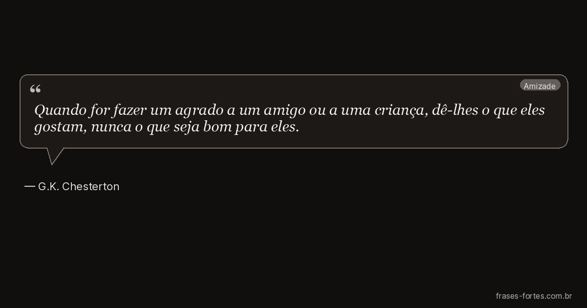 Frase de G.K. Chesterton