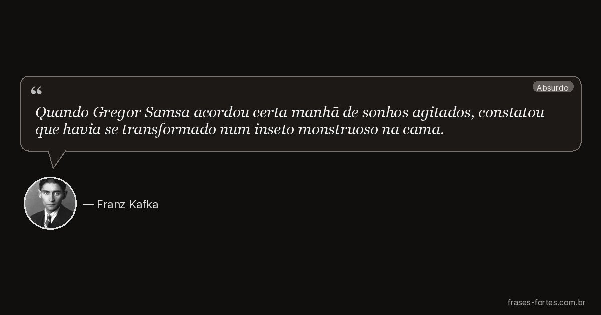Frase de Franz Kafka
