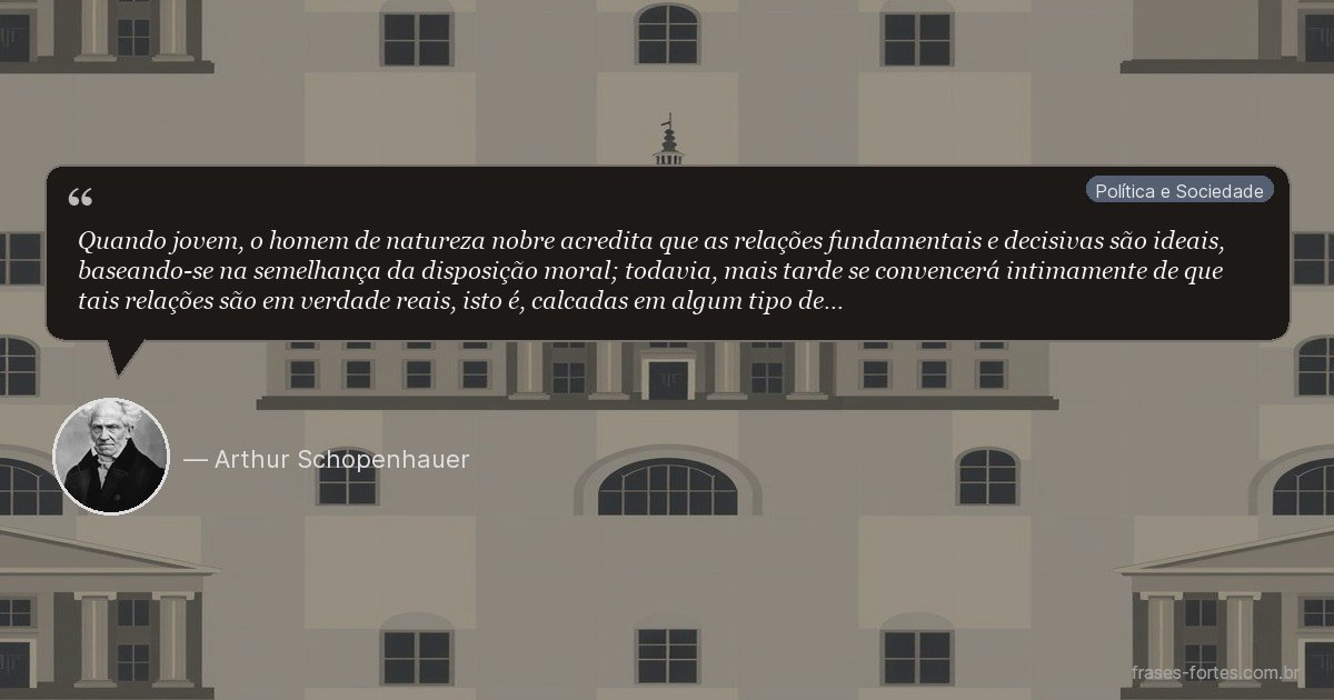 Frase de Arthur Schopenhauer