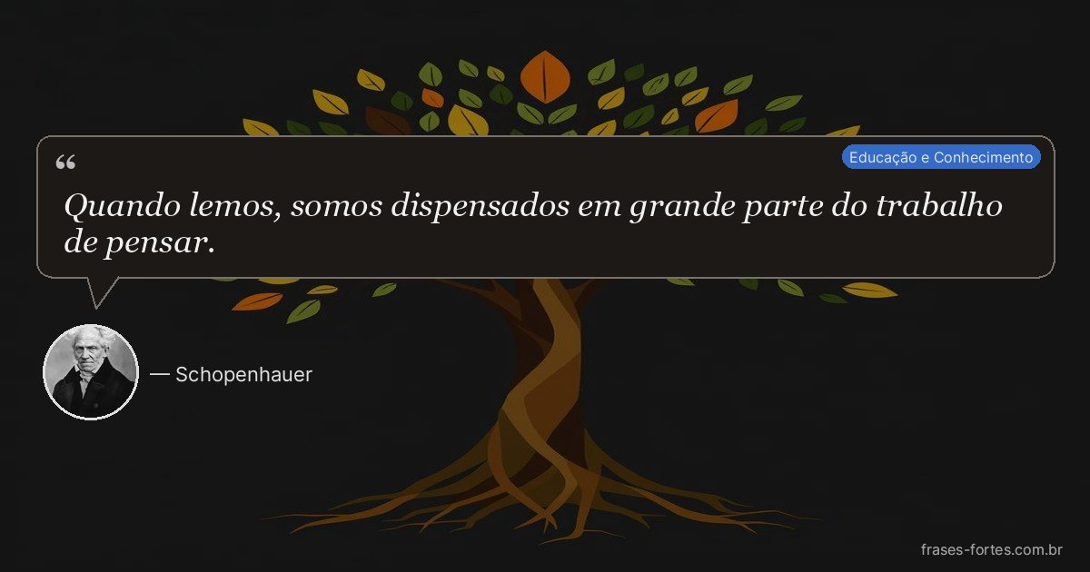 Frase de Schopenhauer