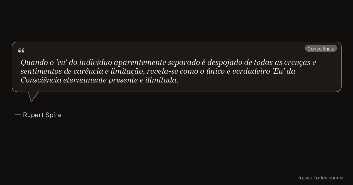 Frase de Rupert Spira
