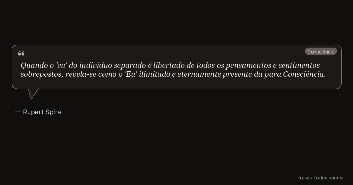 Frase de Rupert Spira