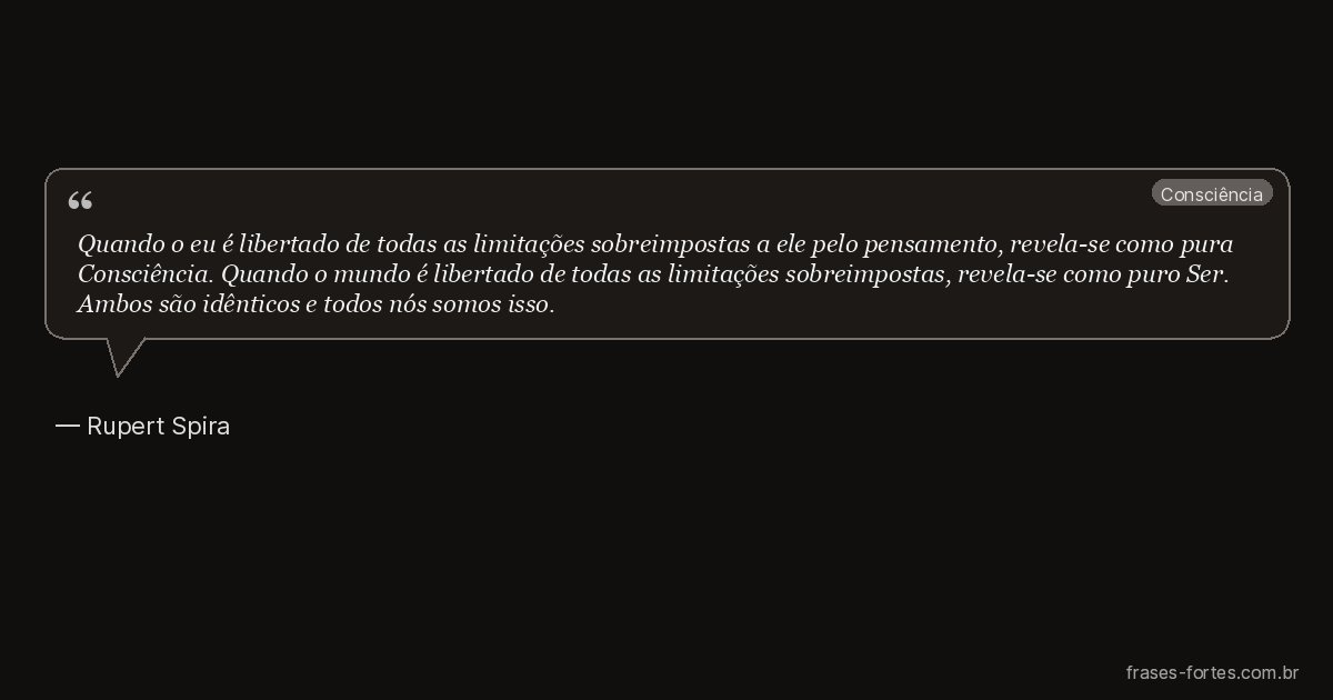 Frase de Rupert Spira