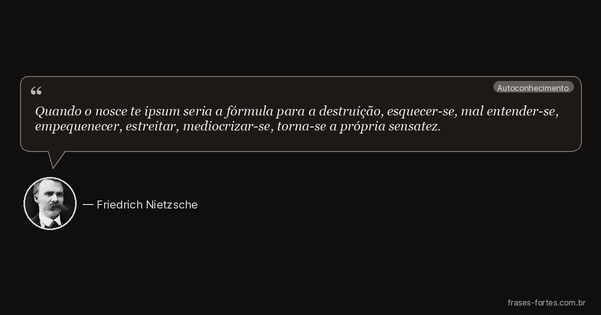 Frase de Friedrich Nietzsche