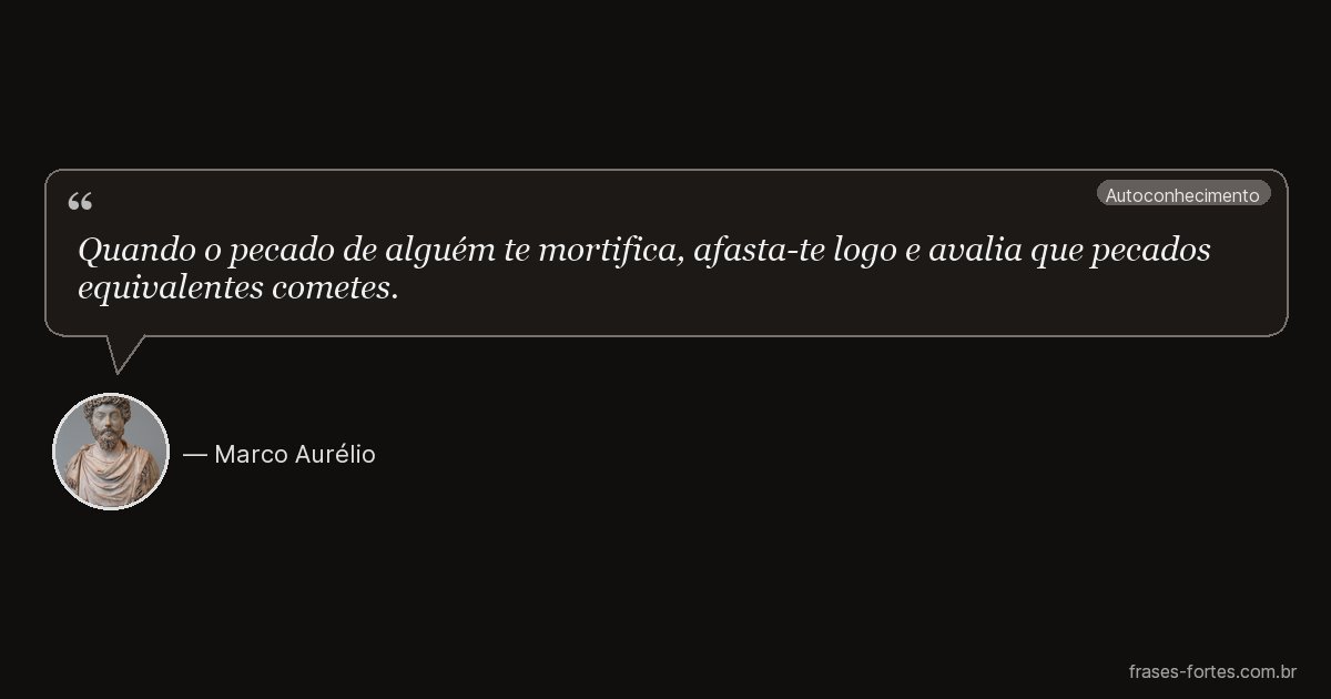 Frase de Marco Aurélio