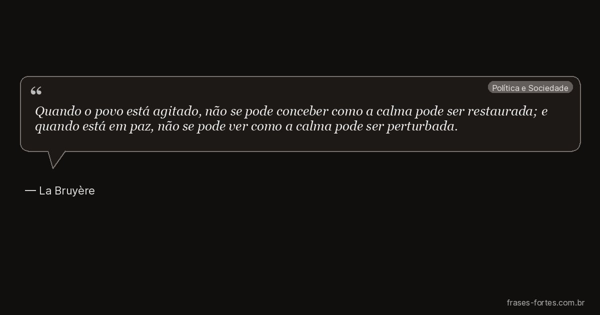 Frase de La Bruyère