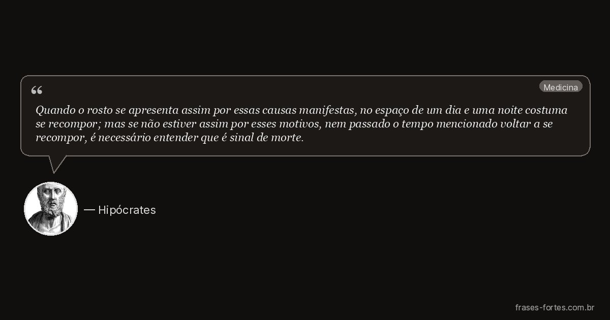 Frase de Hipócrates