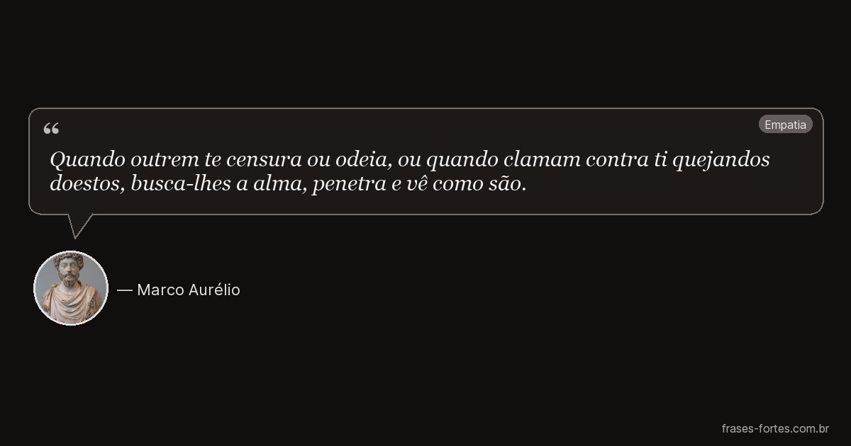 Frase de Marco Aurélio