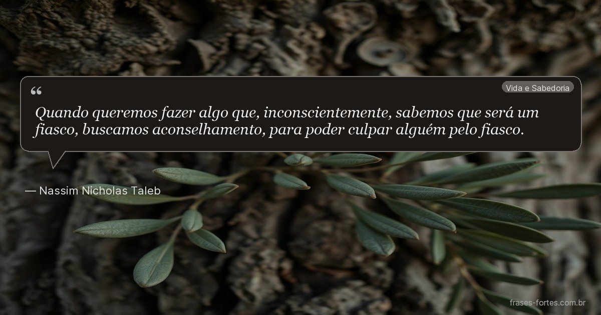 Frase de Nassim Nicholas Taleb