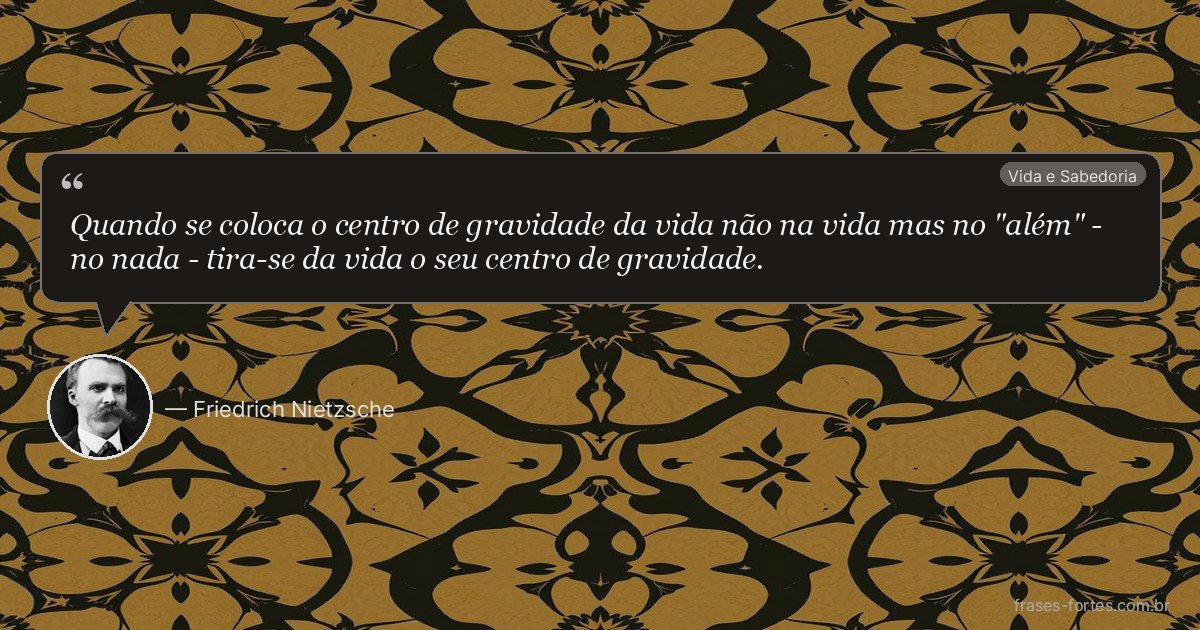 Frase de Friedrich Nietzsche