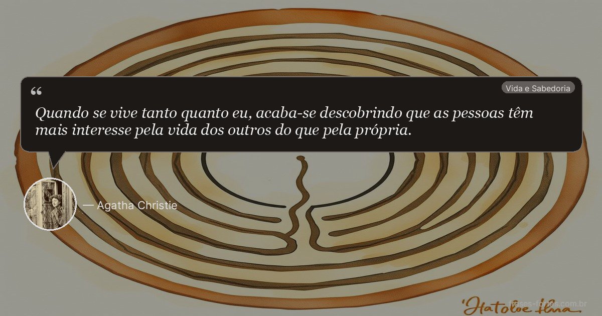 Frase de Agatha Christie