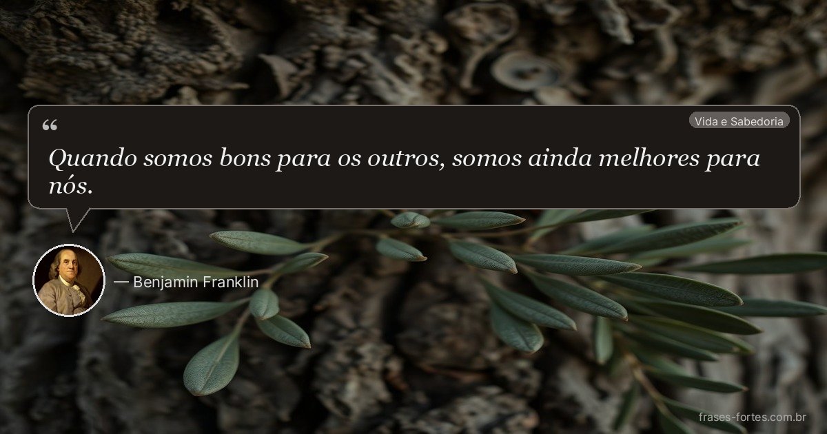Frase de Benjamin Franklin