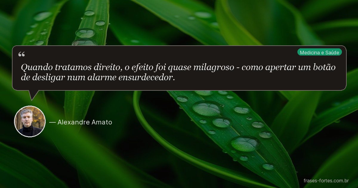 Frase de Alexandre Amato