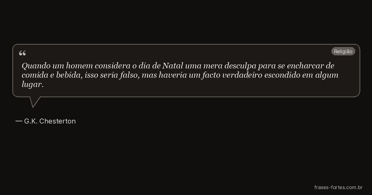 Frase de G.K. Chesterton