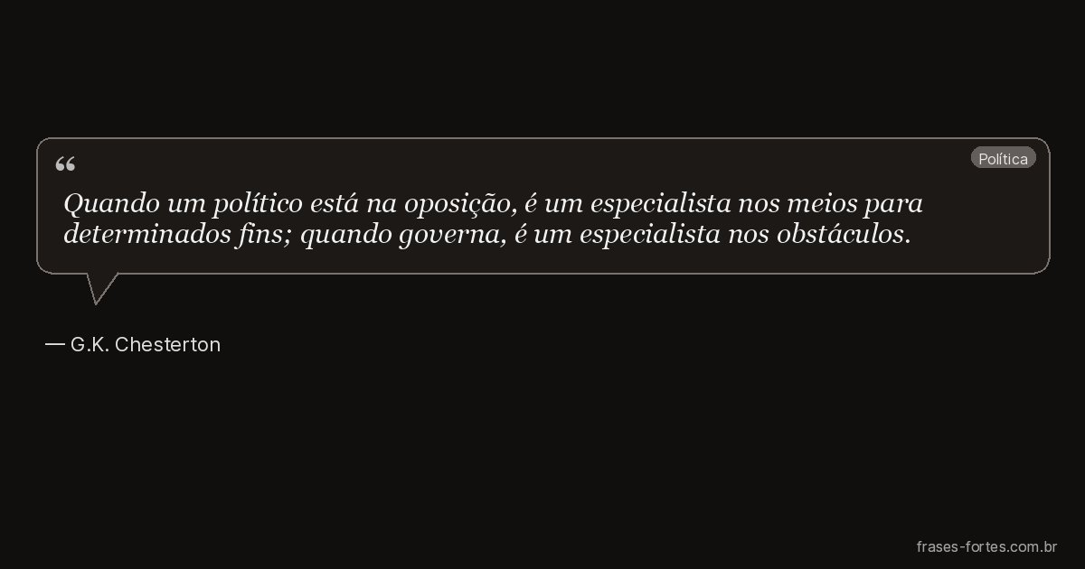 Frase de G.K. Chesterton