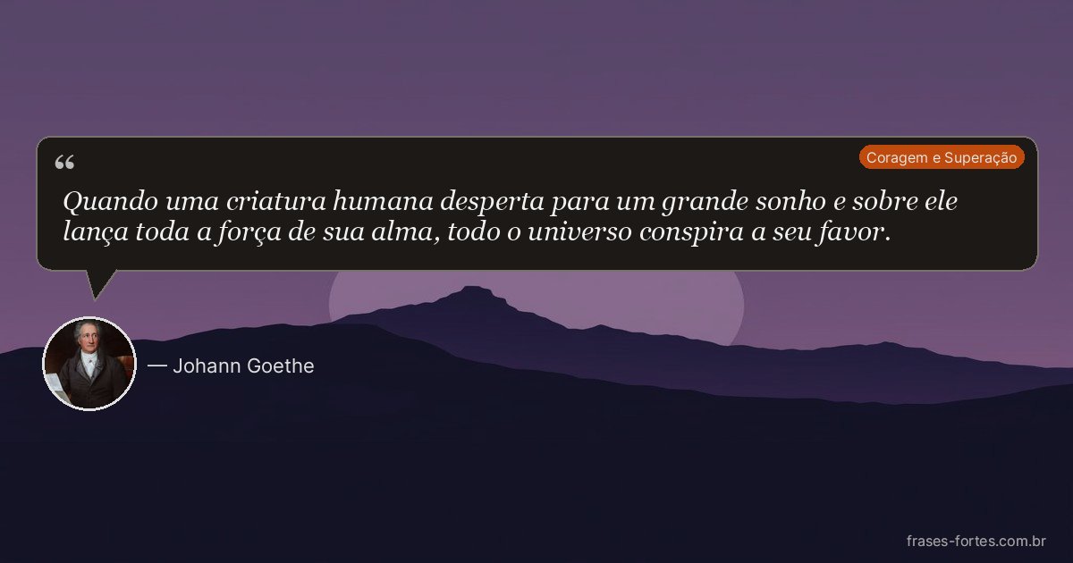 Frase de Johann Goethe