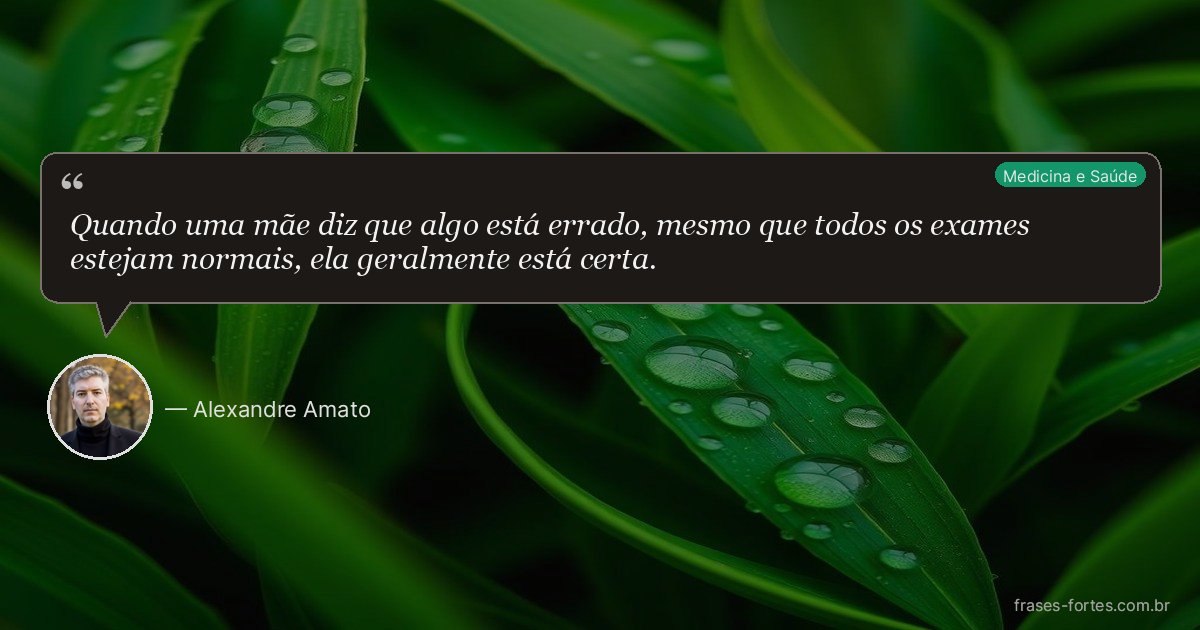 Frase de Alexandre Amato
