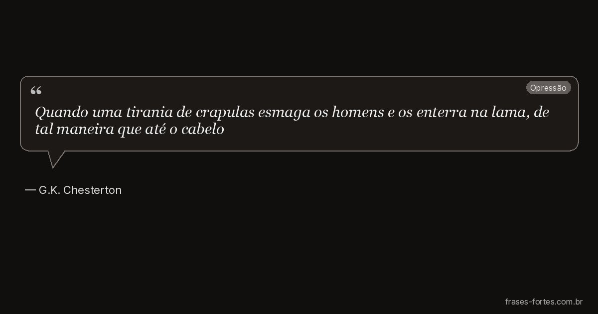 Frase de G.K. Chesterton