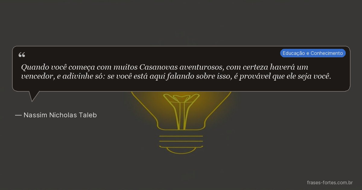 Frase de Nassim Nicholas Taleb