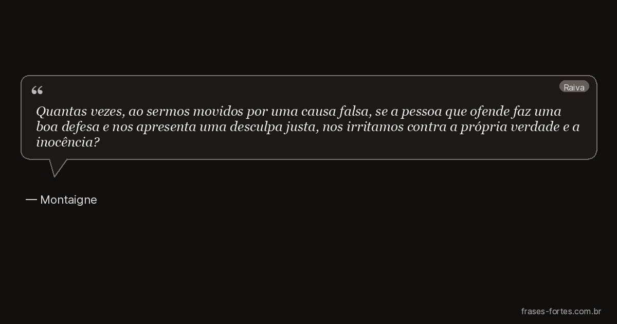 Frase de Montaigne