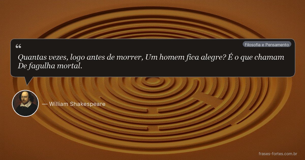 Frase de William Shakespeare