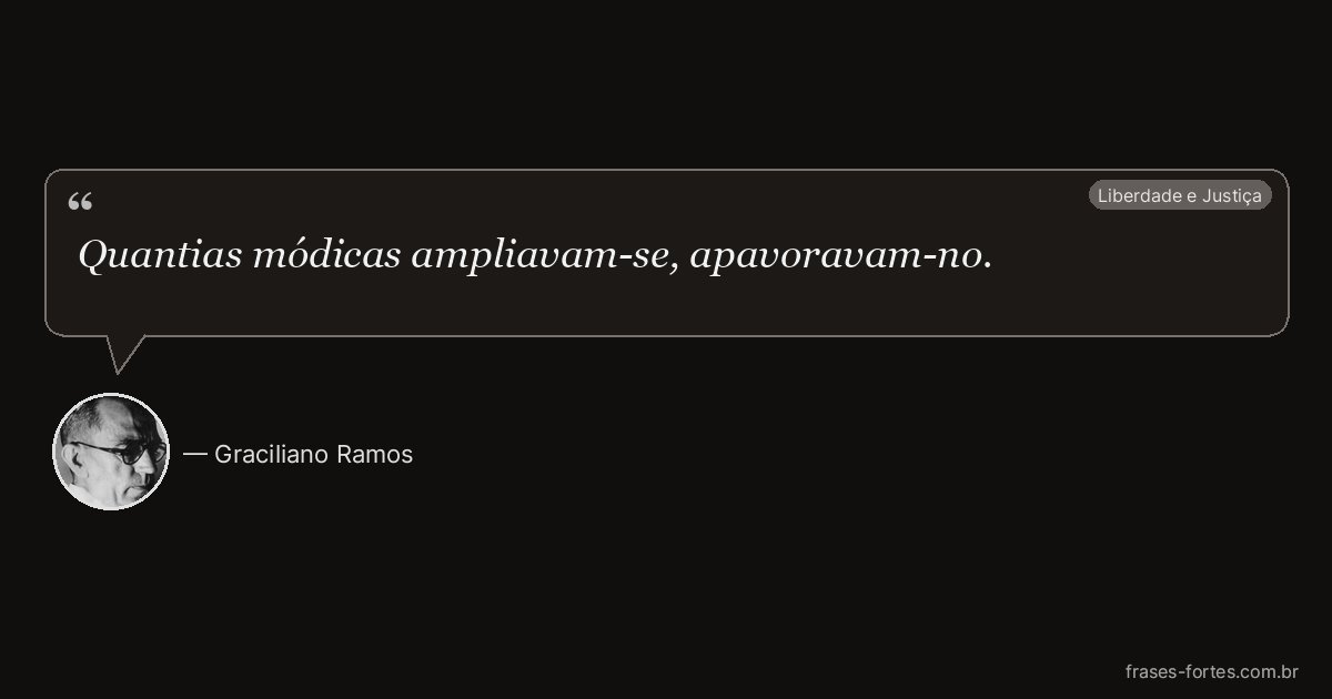 Frase de Graciliano Ramos