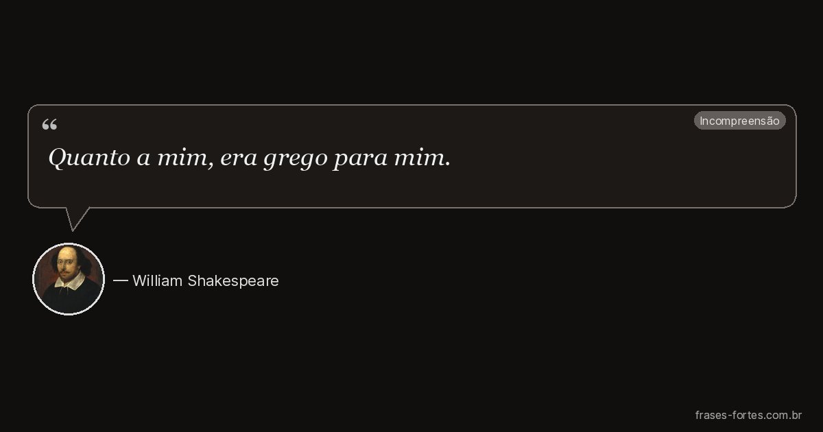 Frase de William Shakespeare