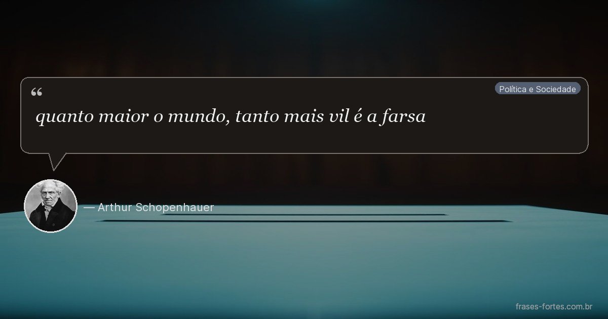 Frase de Arthur Schopenhauer