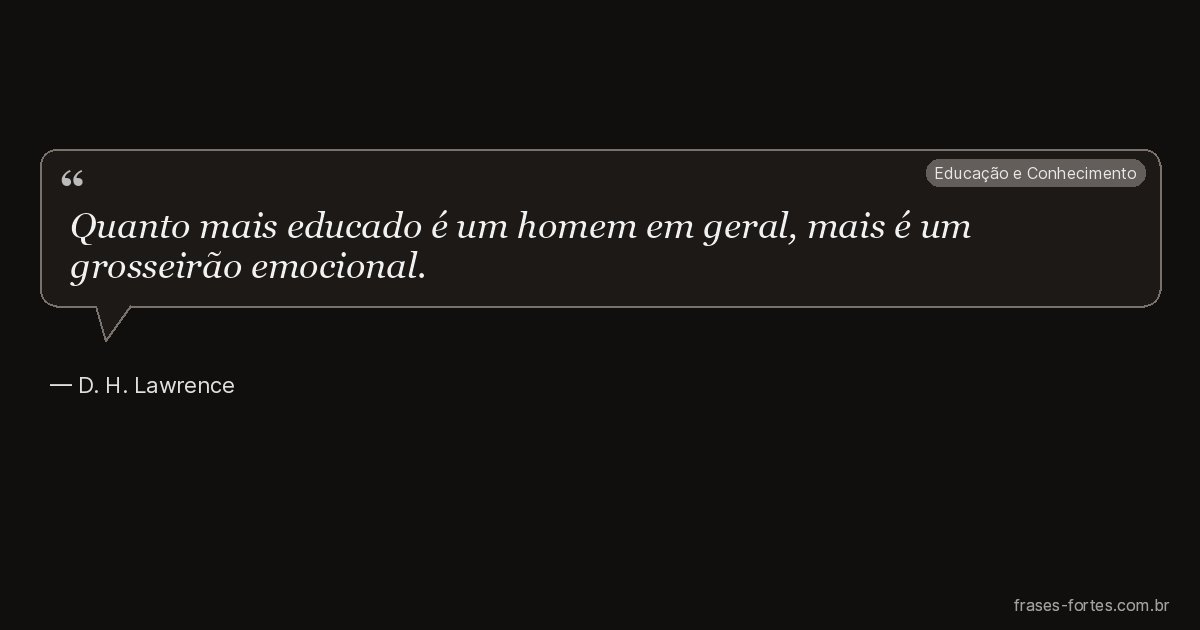 Frase de D. H. Lawrence