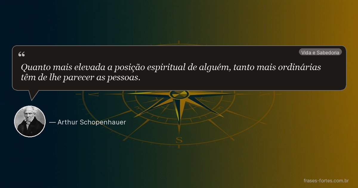 Frase de Arthur Schopenhauer
