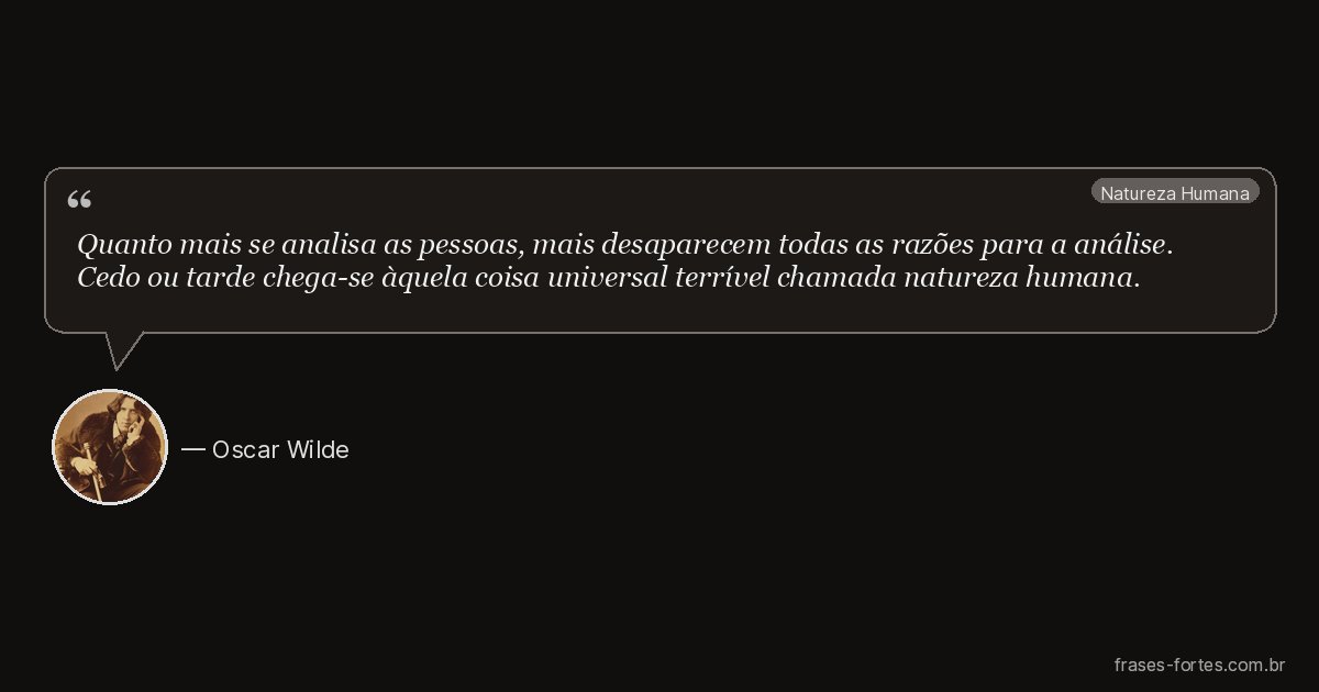 Frase de Oscar Wilde