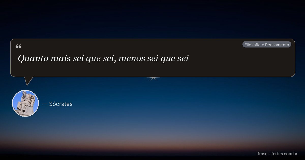 Frase de Sócrates