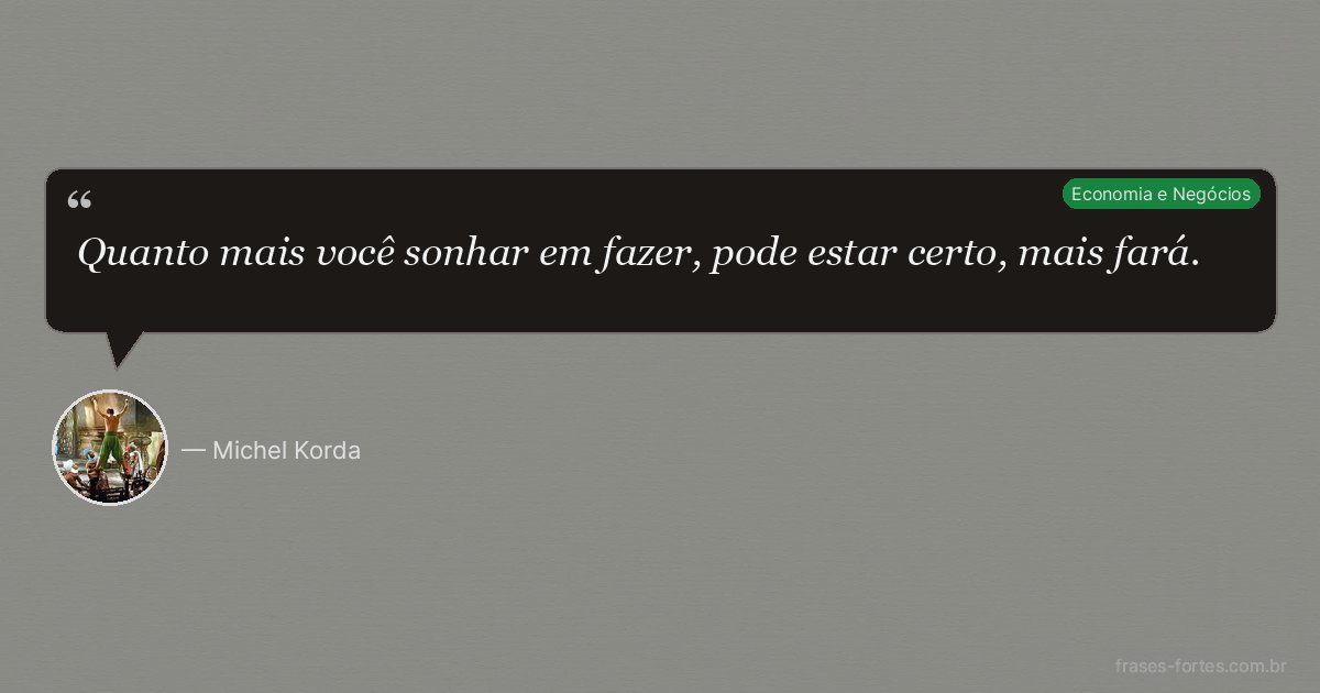 Frase de Michel Korda