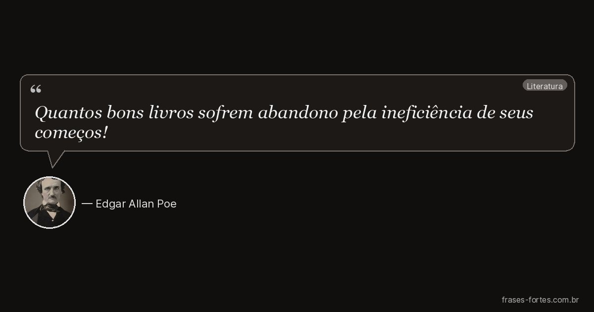 Frase de Edgar Allan Poe