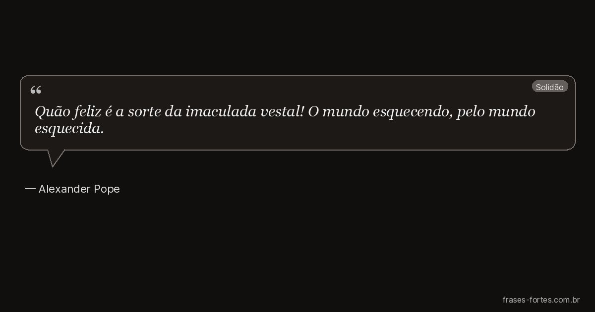 Frase de Alexander Pope