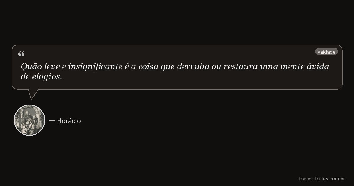 Frase de Horácio