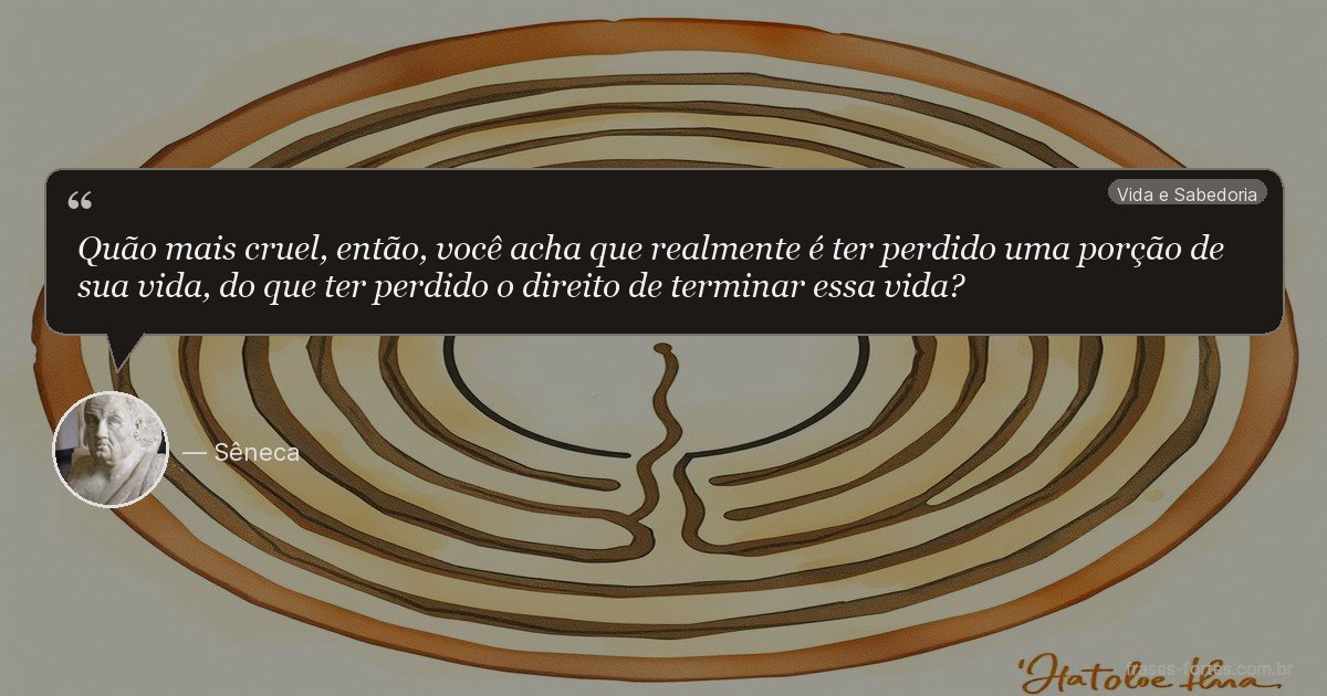 Frase de Sêneca