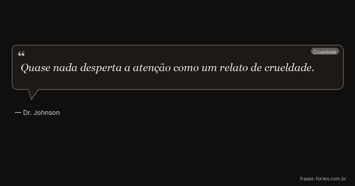Frase de Dr. Johnson