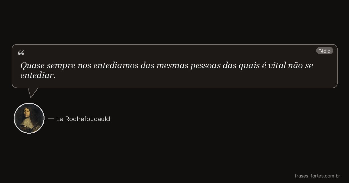 Frase de La Rochefoucauld