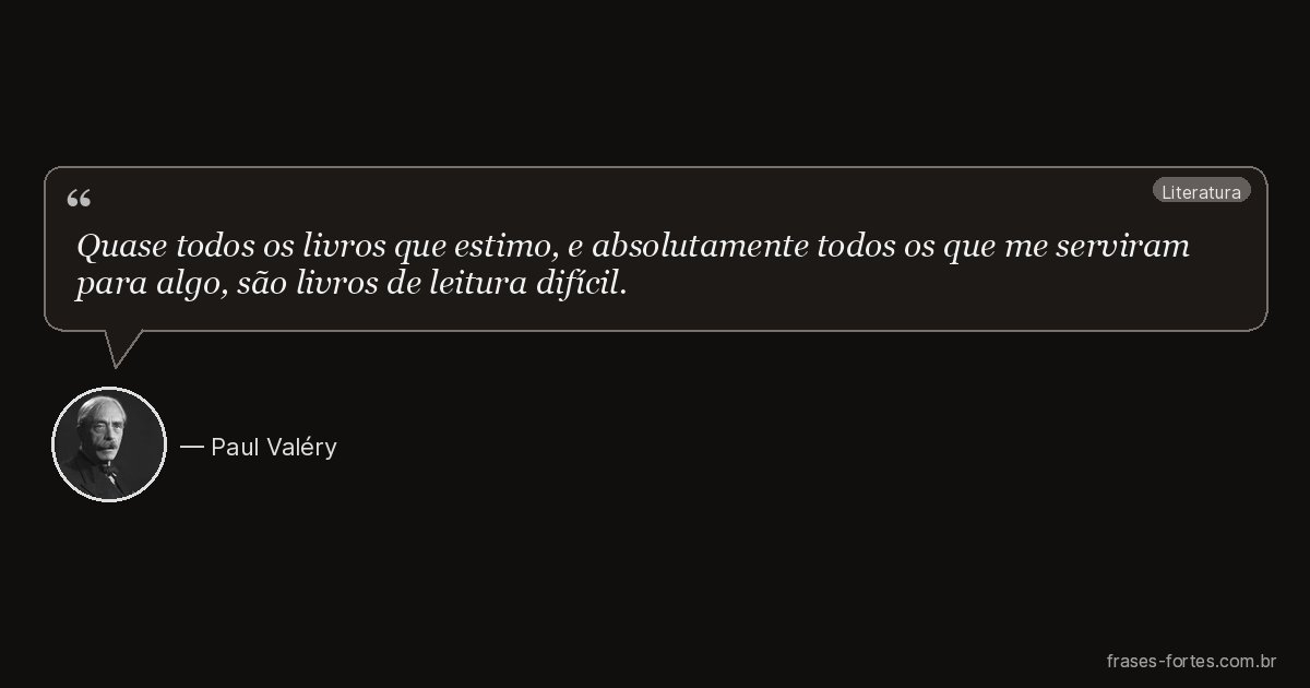 Frase de Paul Valéry