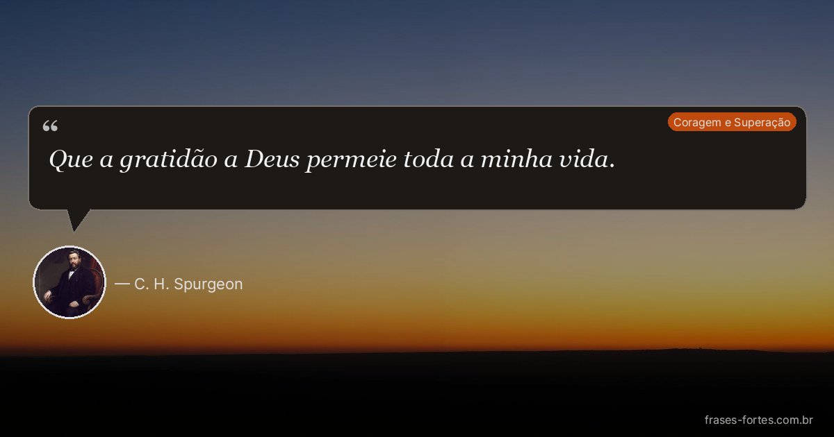 Frase de C. H. Spurgeon