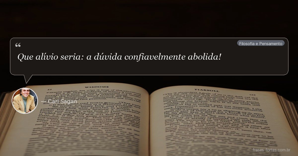 Frase de Carl Sagan